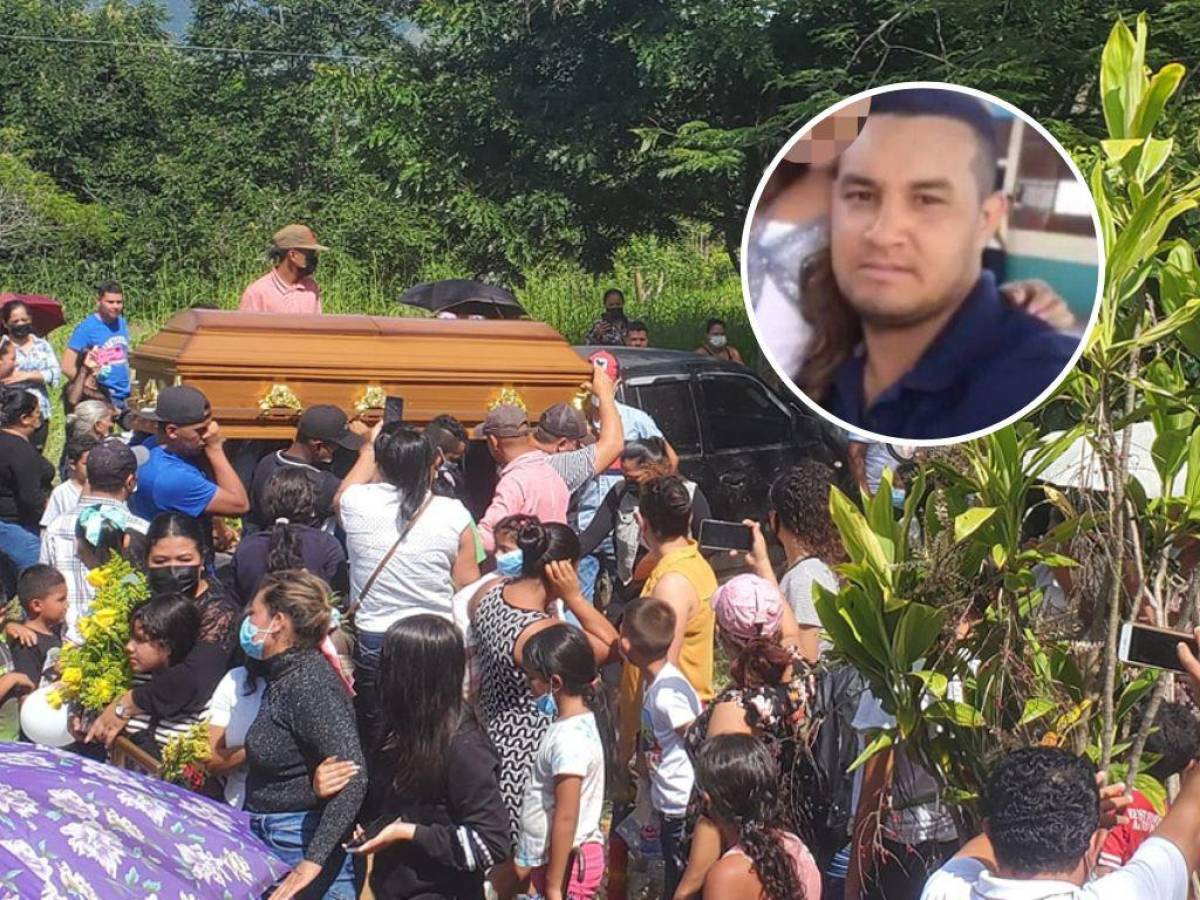 Decenas de personas despiden restos de Norlan Rivera, conductor del hijo de “Pepe” Lobo