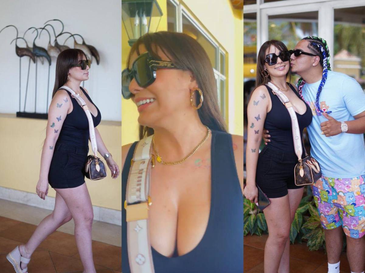 ¡Despampanante! Elsa Oseguera llega a SPS para apoyar a Davis Flow en partido de tiktokers