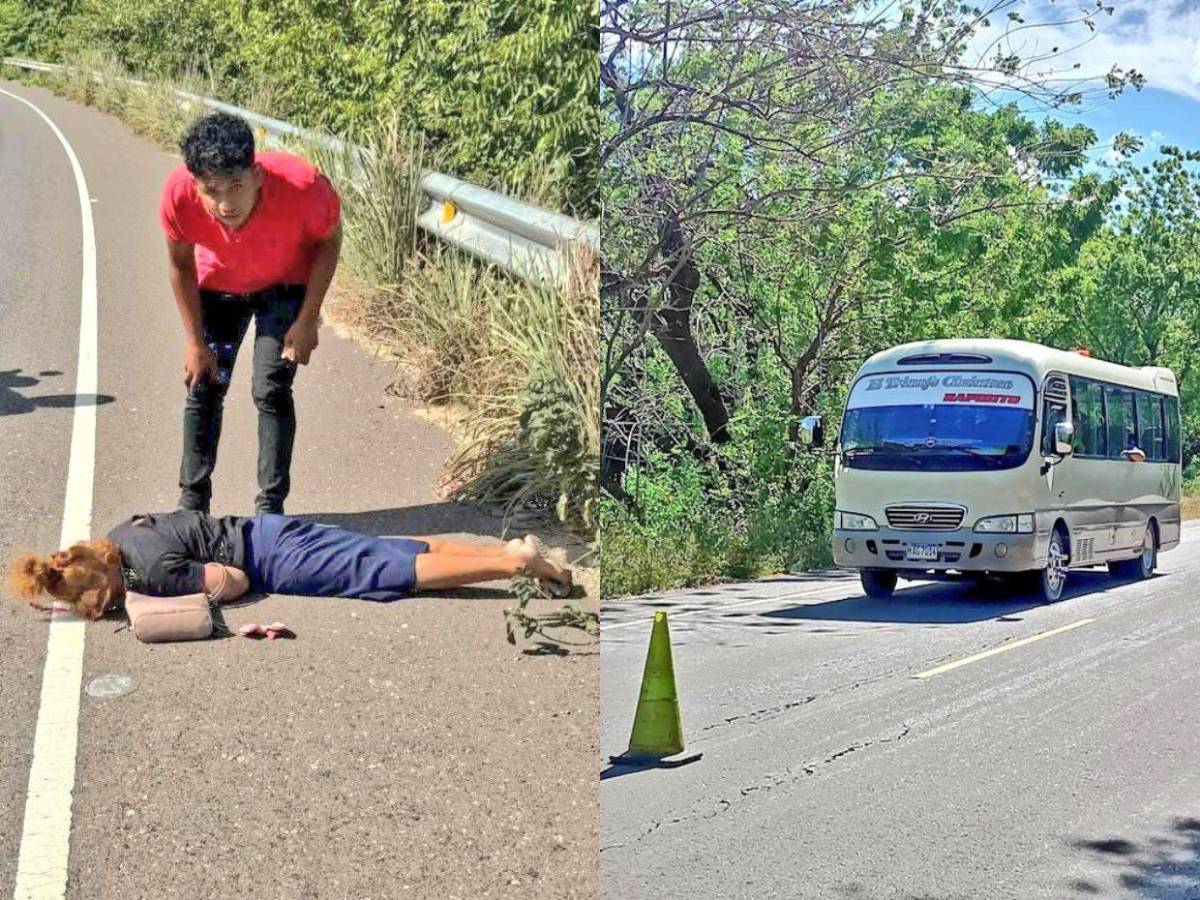 Fémina es empujada por ayudante de bus en Choluteca cuando bajaba y queda en estado grave