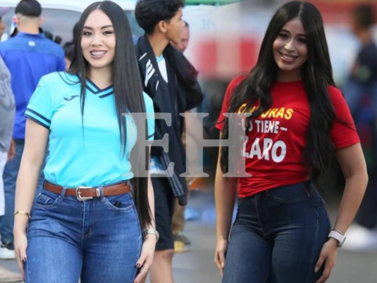 Las bellas chicas que fueron captadas en el Nacional en partido de Honduras ante Haití