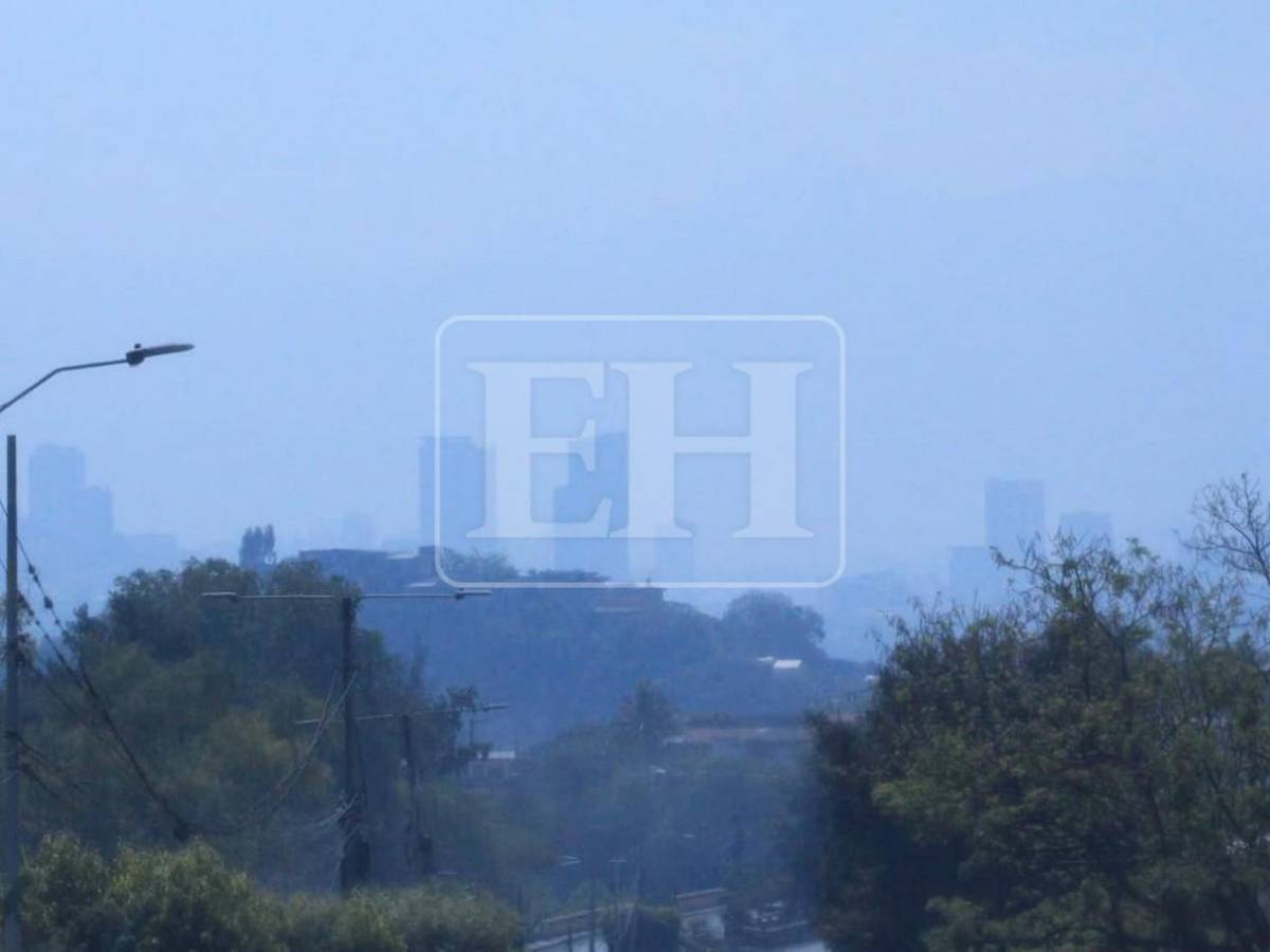 Capa de humo y calor elevan índice de mala calidad del aire en Tegucigalpa