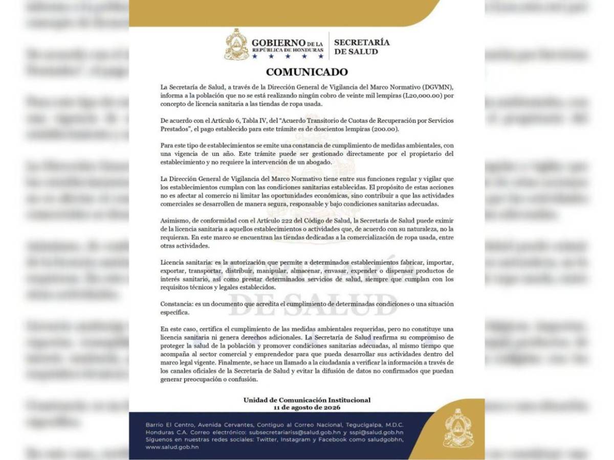 Alerta sanitaria: ¿Exigirán una nueva licencia a tiendas de ropa usada?