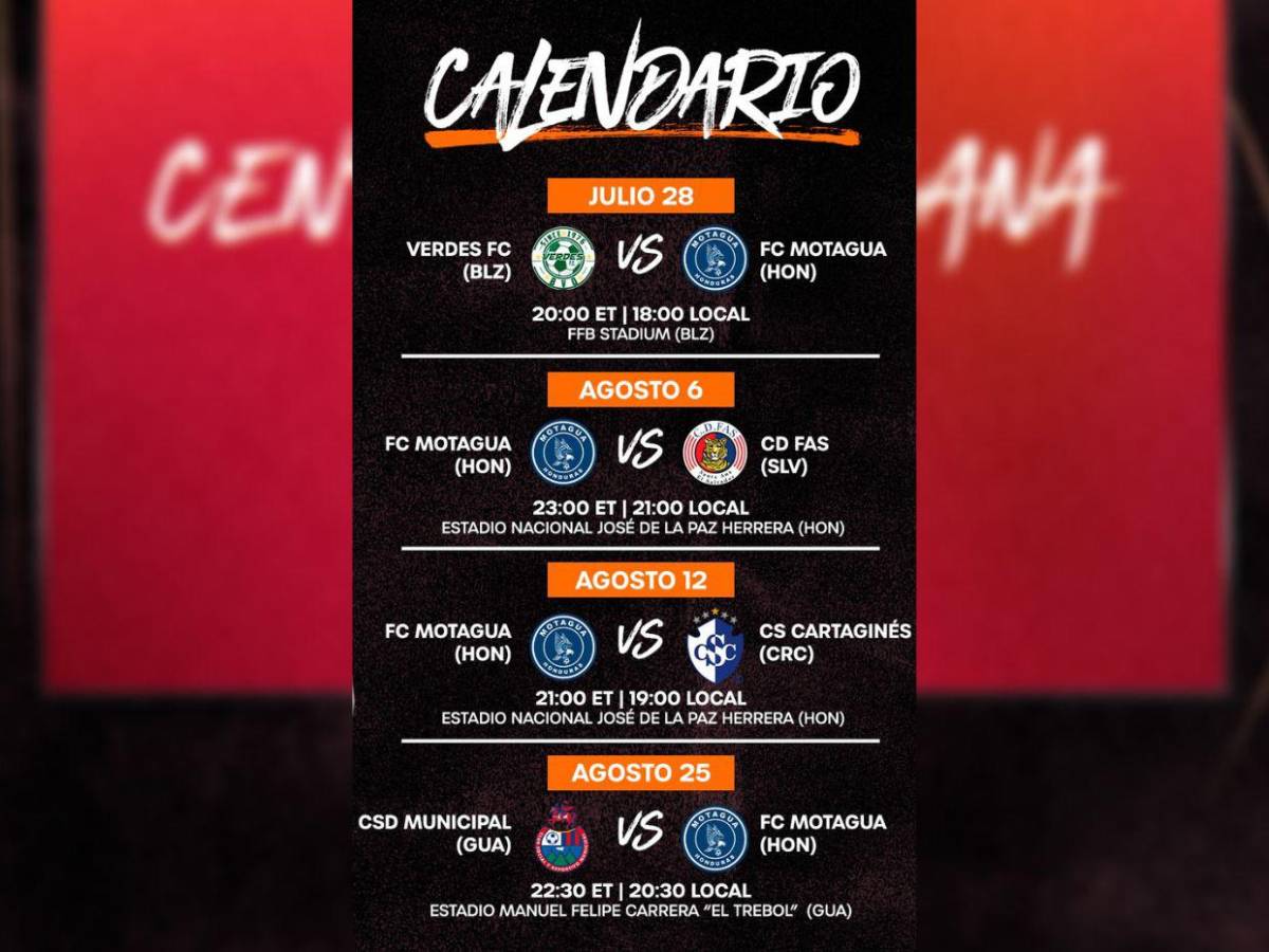Copa Centroamericana 2026: Olimpia, Motagua y Marathón sueñan con levantar el trofeo