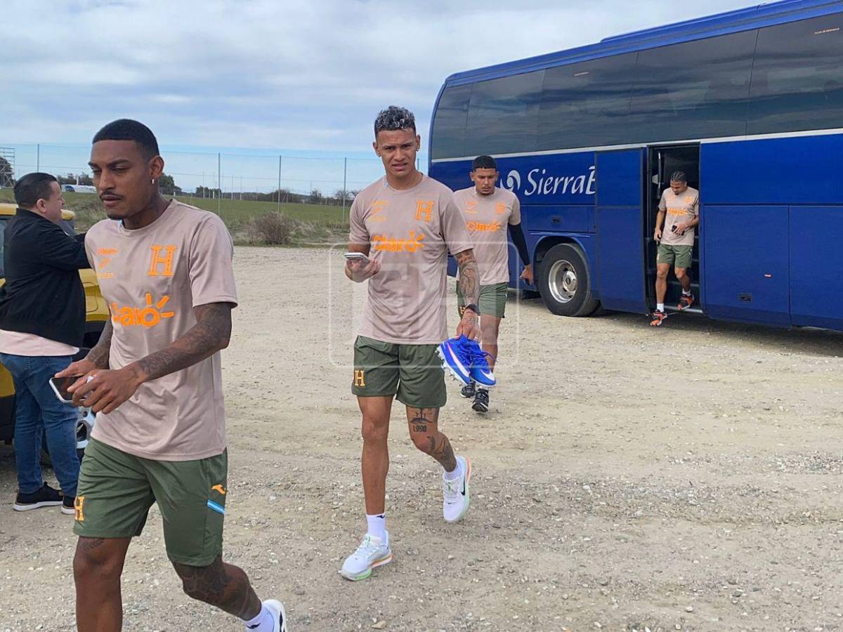 Clima frío y novedades: así fue el tercer día de entrenamiento de Honduras en España