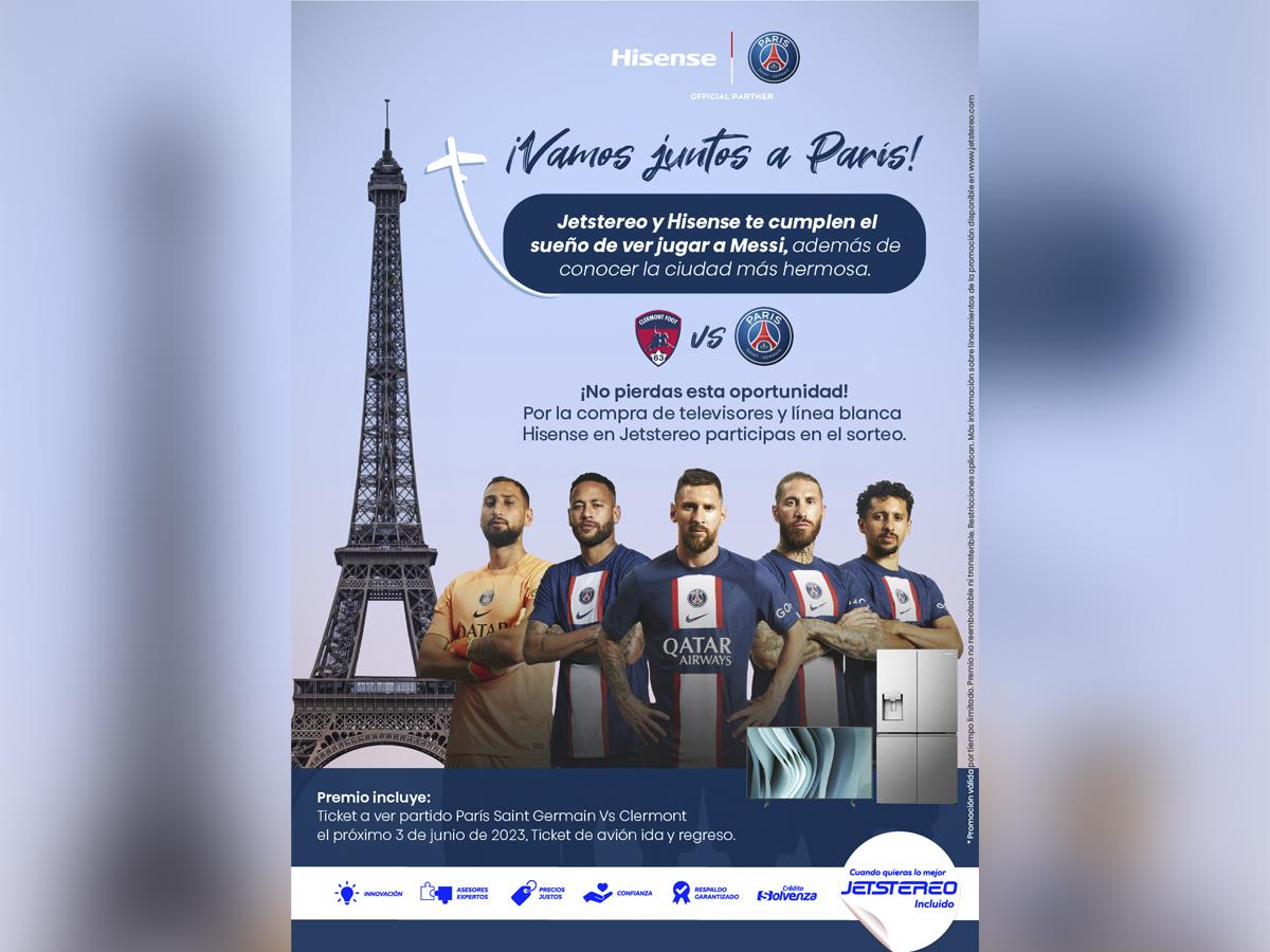 ¡Vamos juntos a París!, es la promoción con la que Jetstereo y Hisense desean premiar la fidelidad de sus clientes.