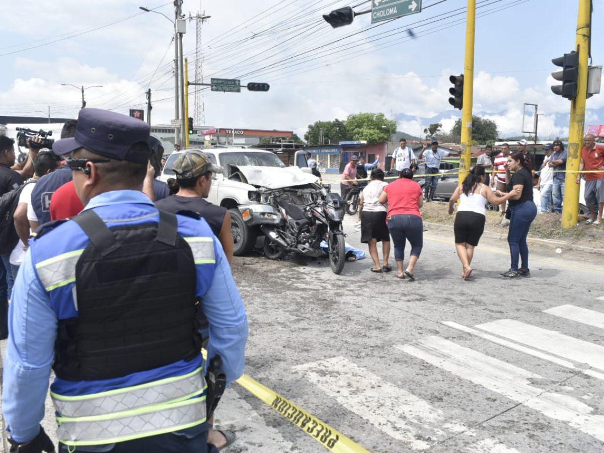 Fatal accidente en Choloma deja dos mujeres muertas y tres heridos