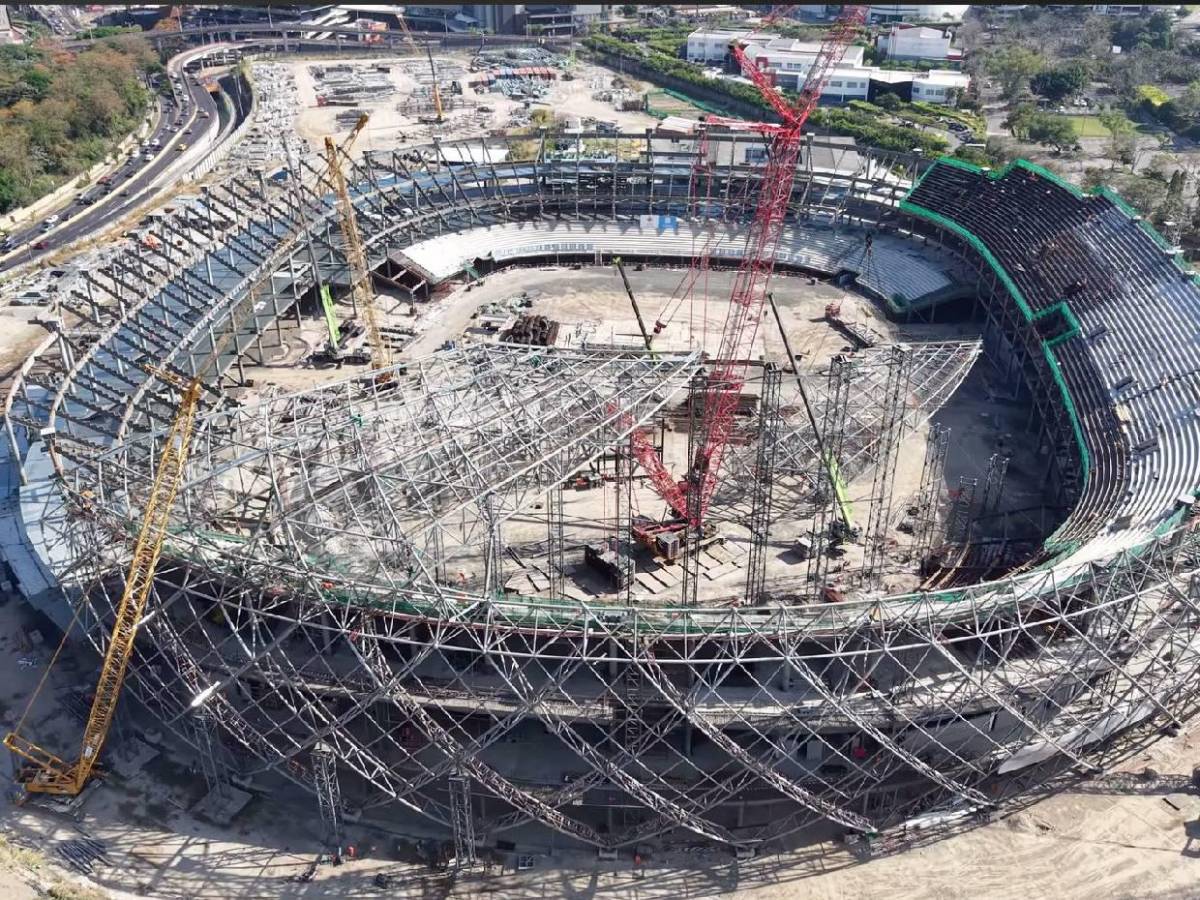 Construcción del estadio más grande de Centroamérica: Así avanza el moderno recinto en El Salvador