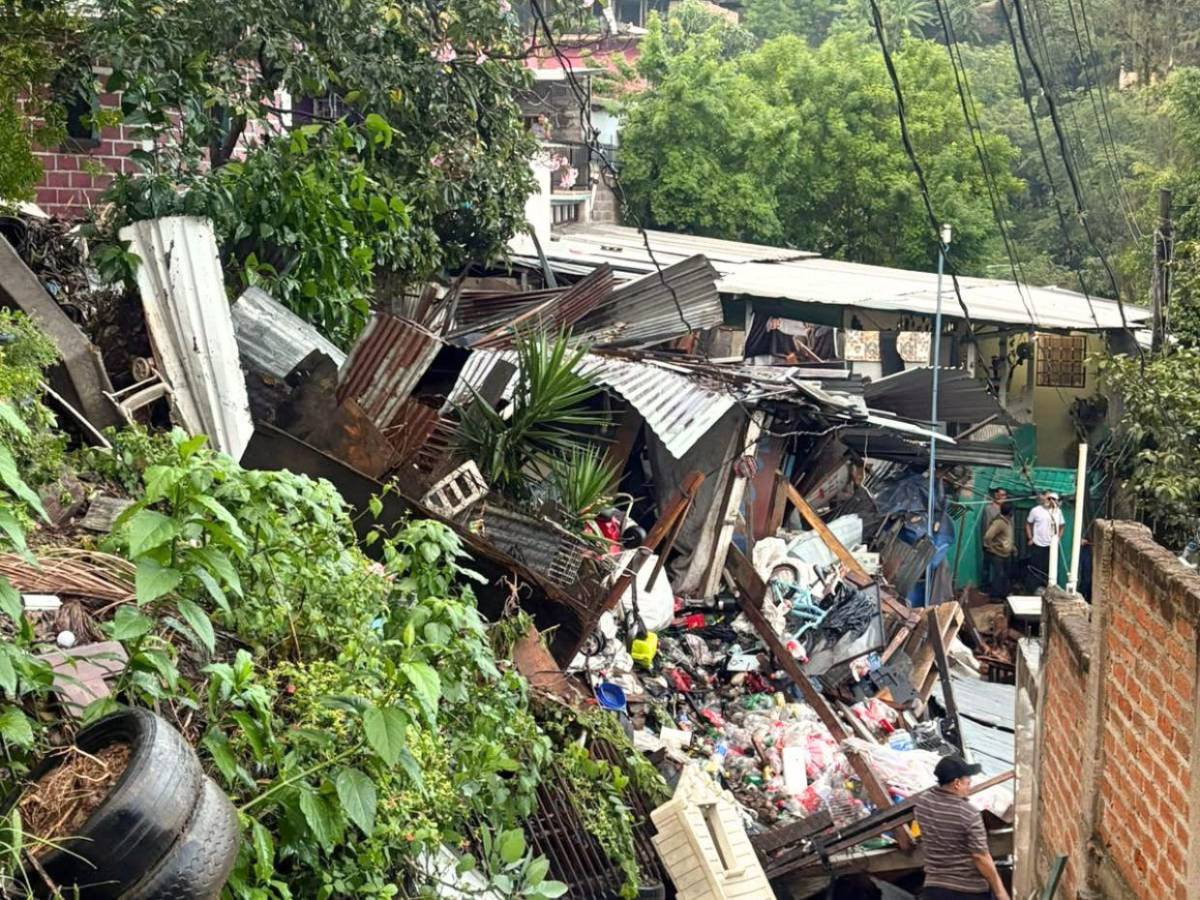 Caos total en la Villa Unión: lluvias provocan deslizamiento de tierra sobre varias casas