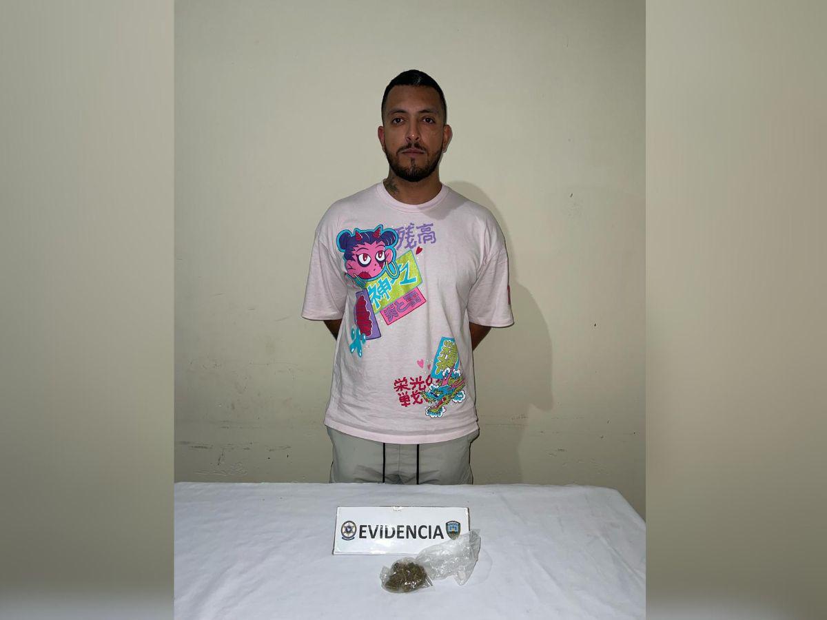Detenido Fancony, integrante de “Los Hijos de Morazán”, con supuesta marihuana