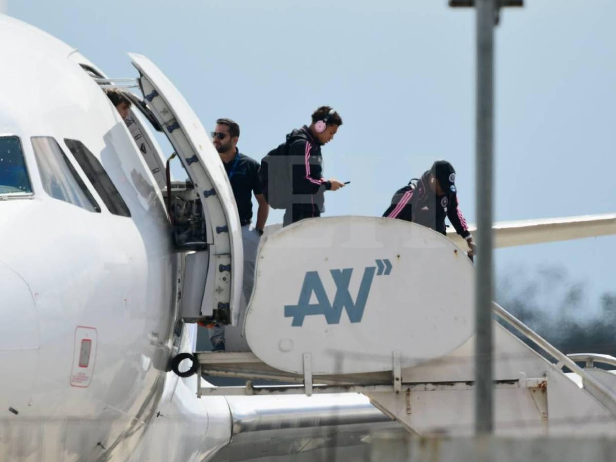 Messi llega a Honduras; así fue la llegada del Inter Miami para partido ante el Olimpia