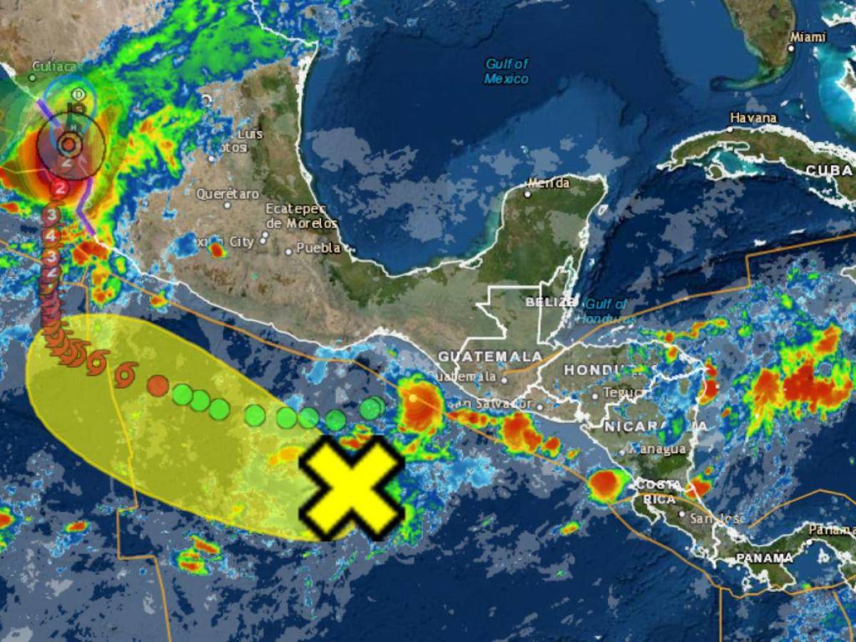 Huracán Orlene se debilita rumbo a costas del Pacífico mexicano