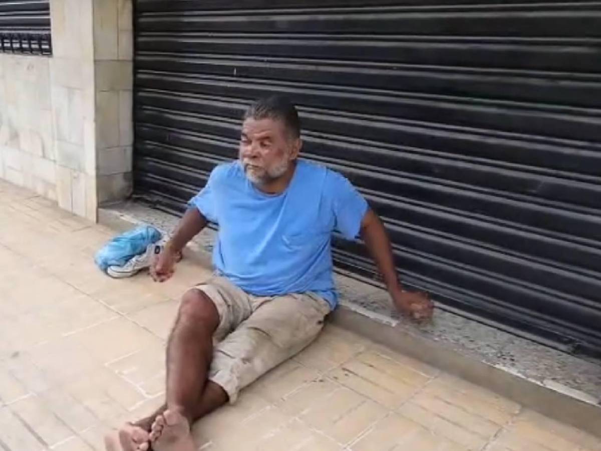 Exjugador de Liga Nacional perdido en los vicios: Vive en la calle y es captado en penoso estado