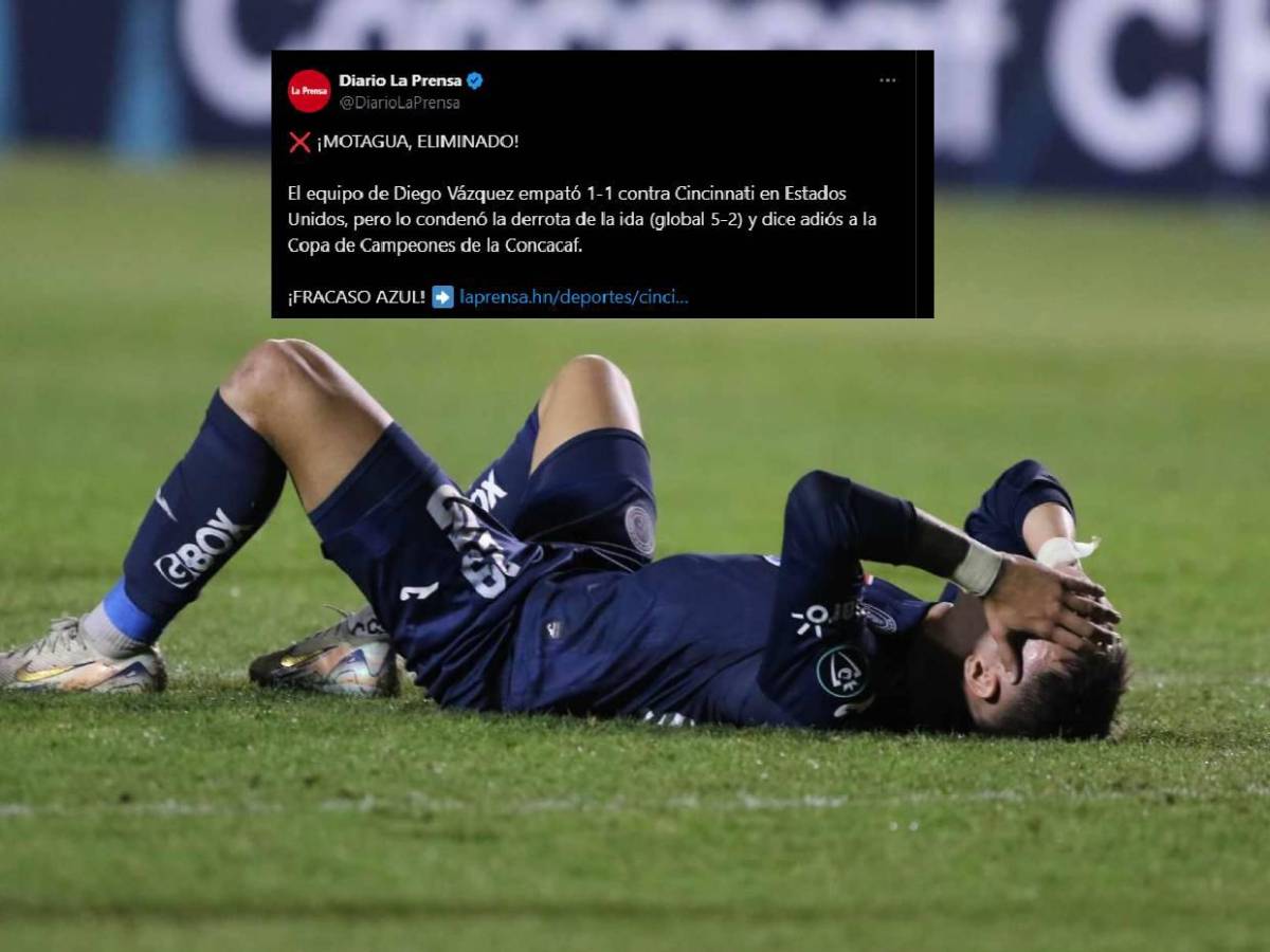 “Fracaso azul” Así reaccionó la prensa tras la eliminación de Motagua en Champions de Concacaf
