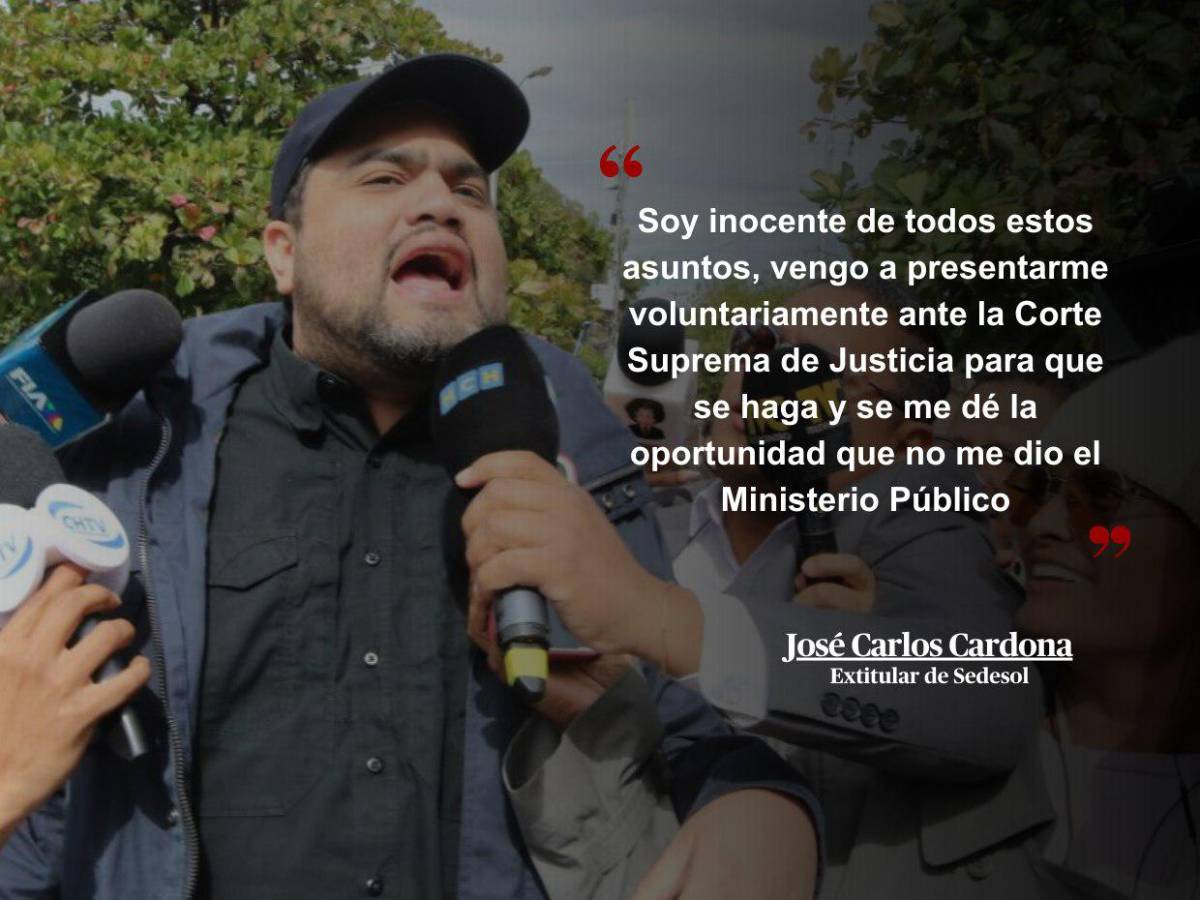 Las explosivas frases de José Carlos Cardona tras su entrega voluntaria en la Corte Suprema