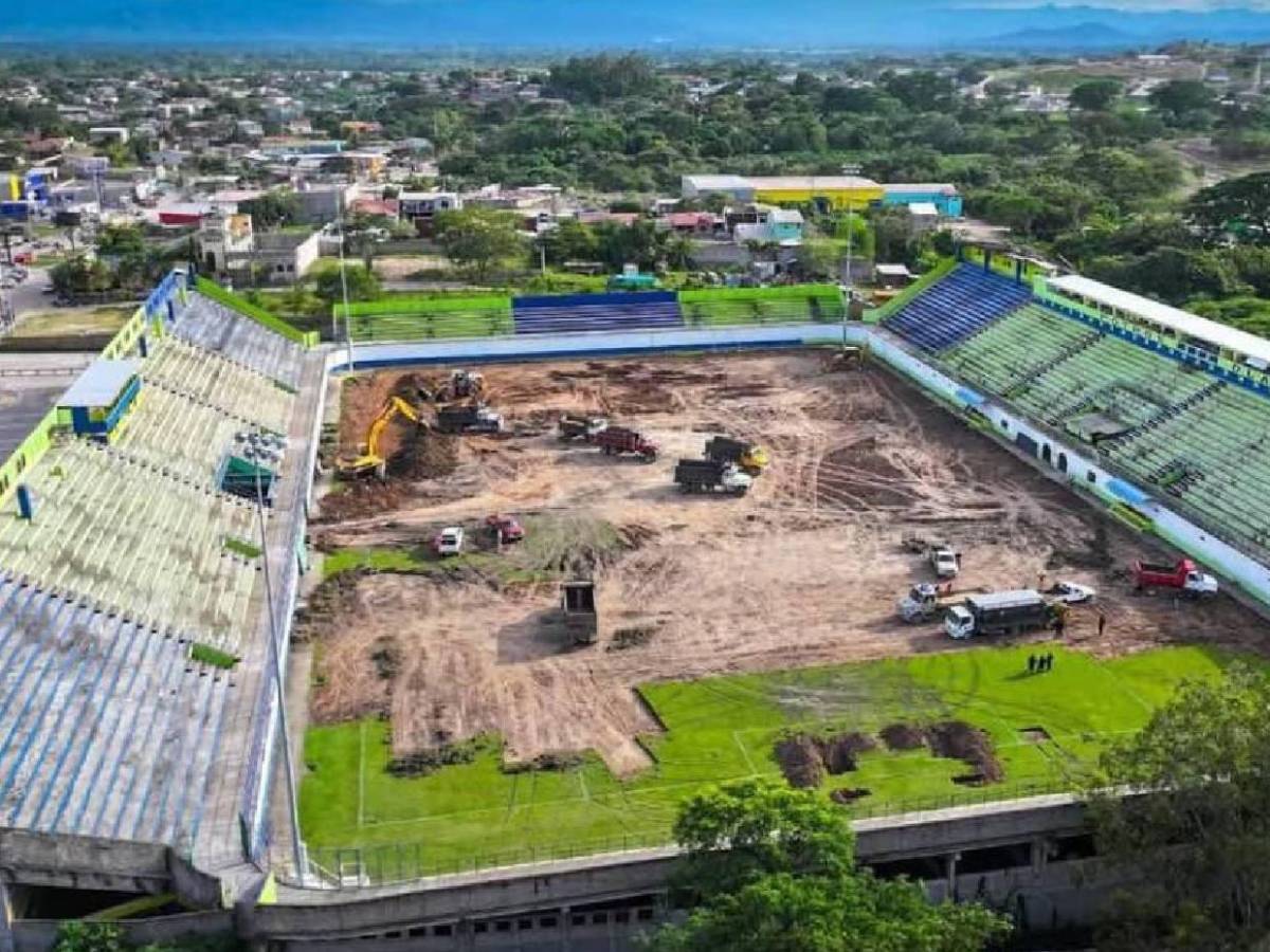 Estadios hondureños que están siendo renovados este 2025: Serán una belleza
