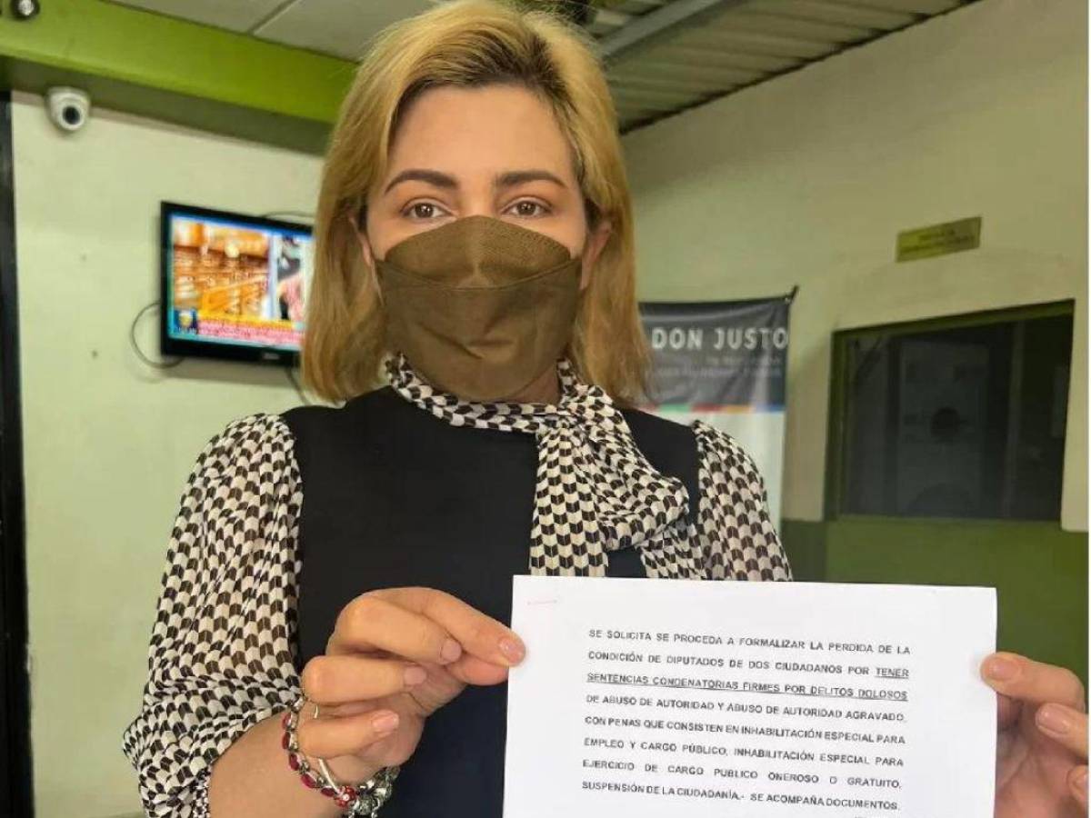 Marlene Alvarenga pide al CNE la inhabilitación de Rasel Tomé y Edgardo Casaña