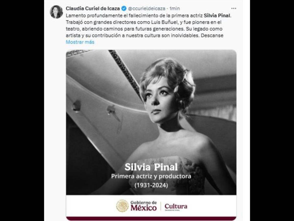 Las primeras reacciones tras la muerte de Silvia Pinal, la “Diva de México”