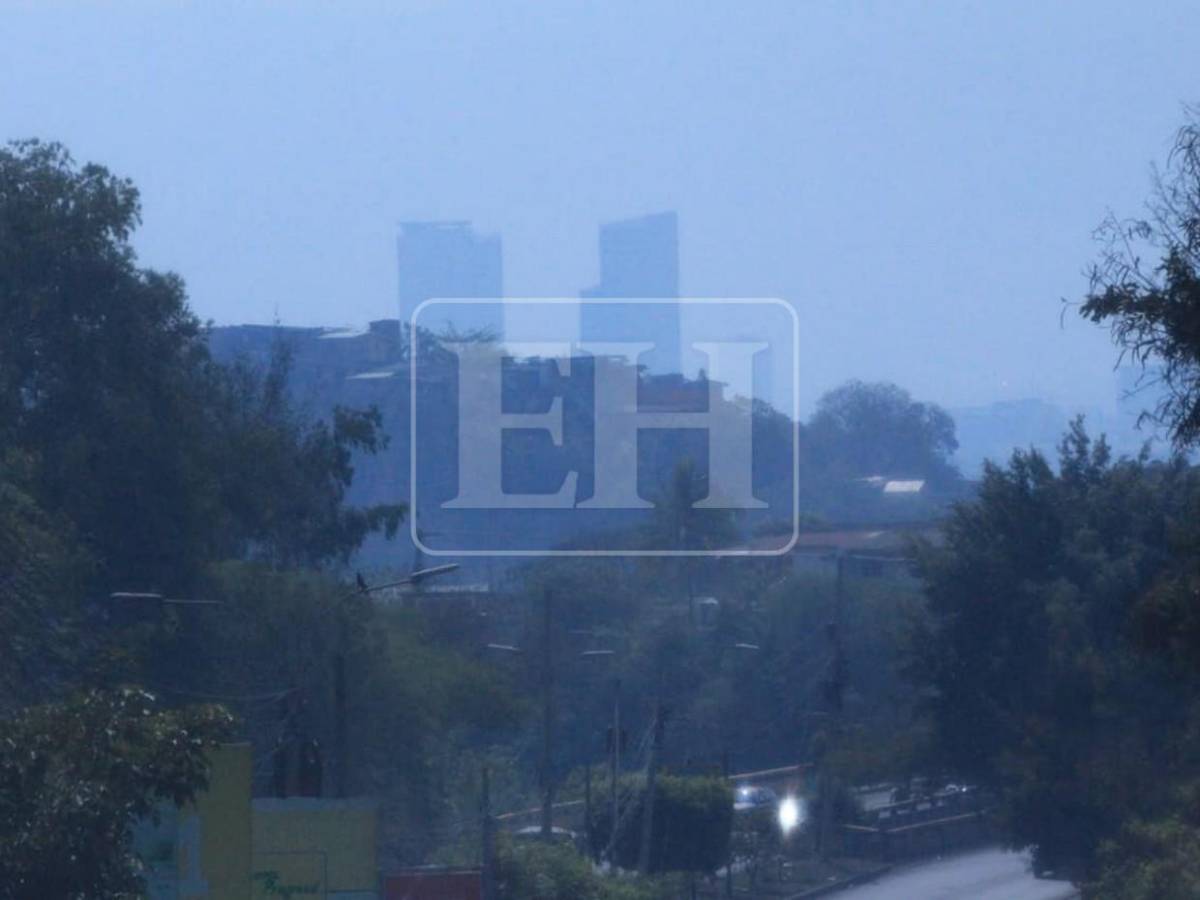 Capa de humo y calor elevan índice de mala calidad del aire en Tegucigalpa