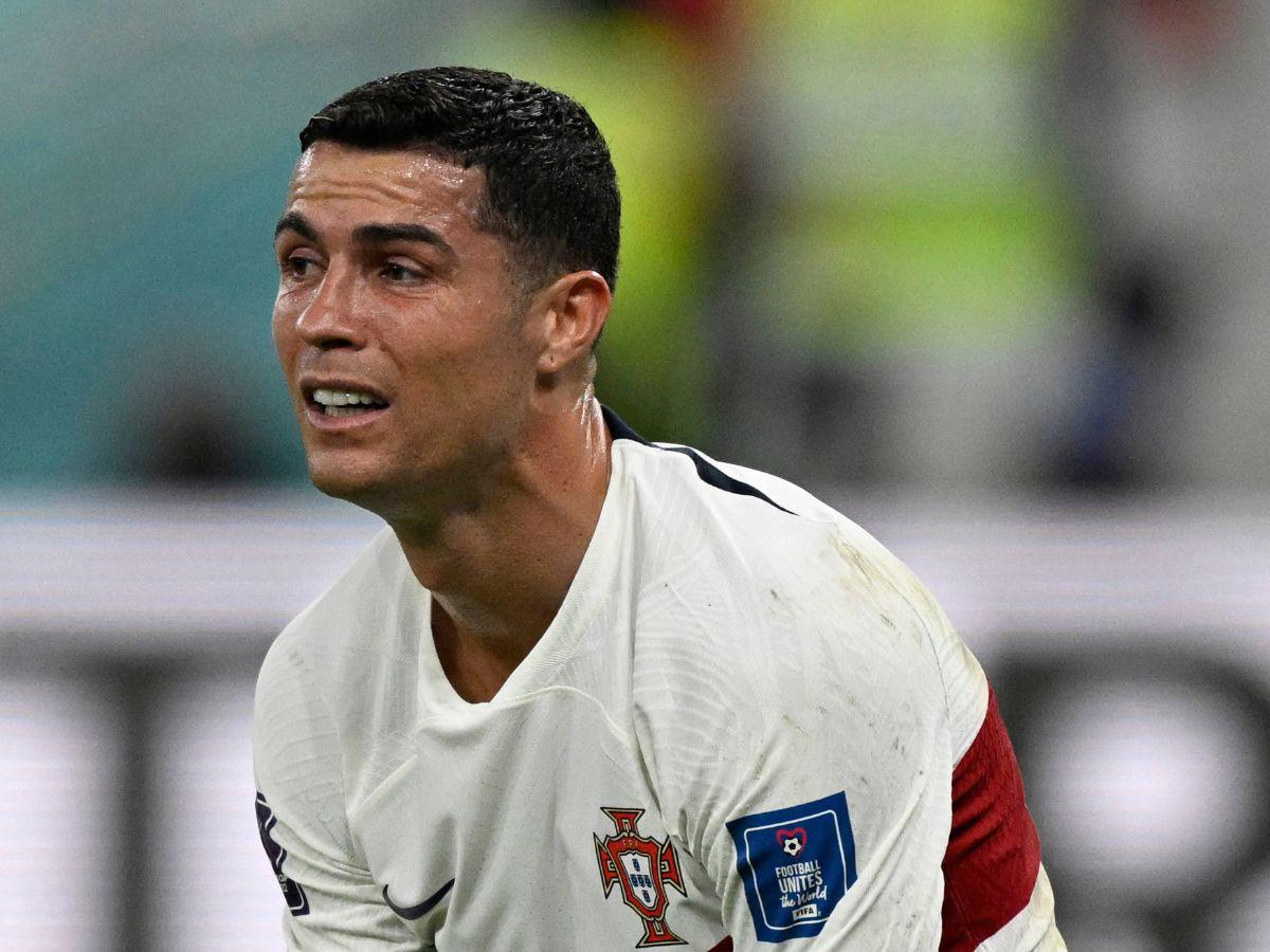 Cristiano Ronaldo se derrumba en llanto tras quedar eliminado en su último mundial