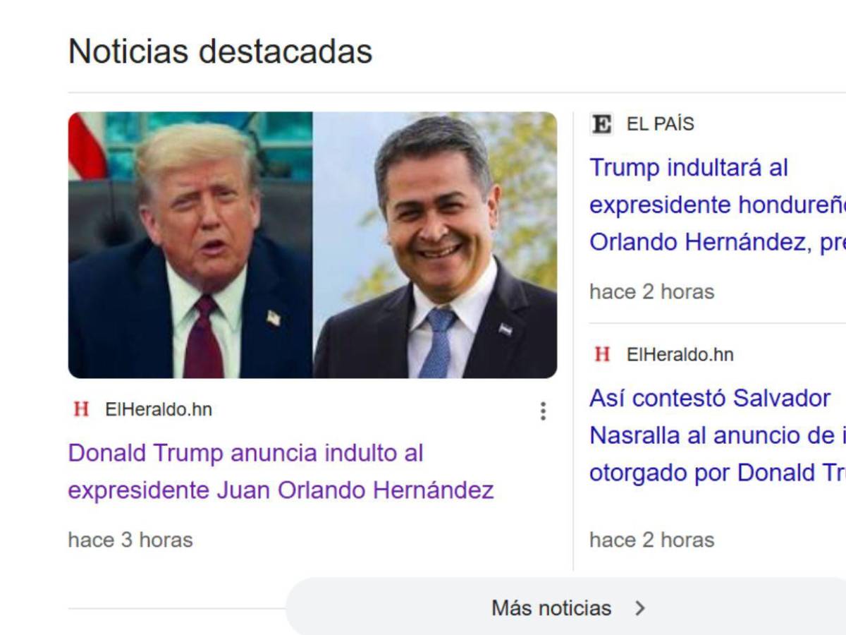 Así informó el mundo el anuncio de indulto de Donald Trump a Juan Orlando Hernández