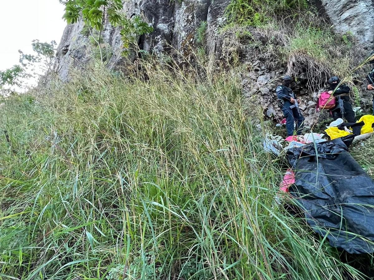 Las cabañas estaban construidas en una zona montañosa y elevada en alrededores de Ciudad España.