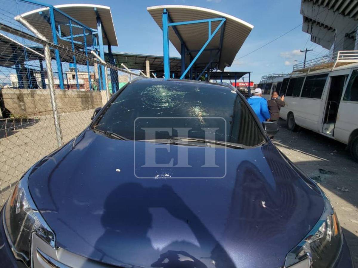 Destrozos a la propiedad privada tras lluvia de piedras y balazos antes del Motagua vs Olimpia