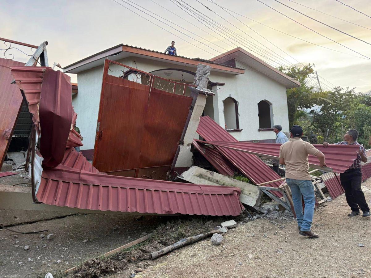 Falla geológica destruye viviendas y provoca evacuaciones en Ocotepeque