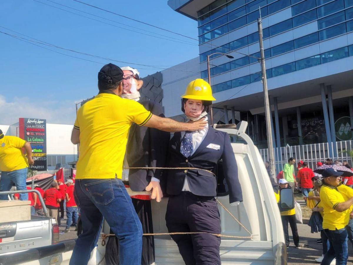 San Pedro Sula: miles marchan por mejores condiciones laborales este 1 de mayo