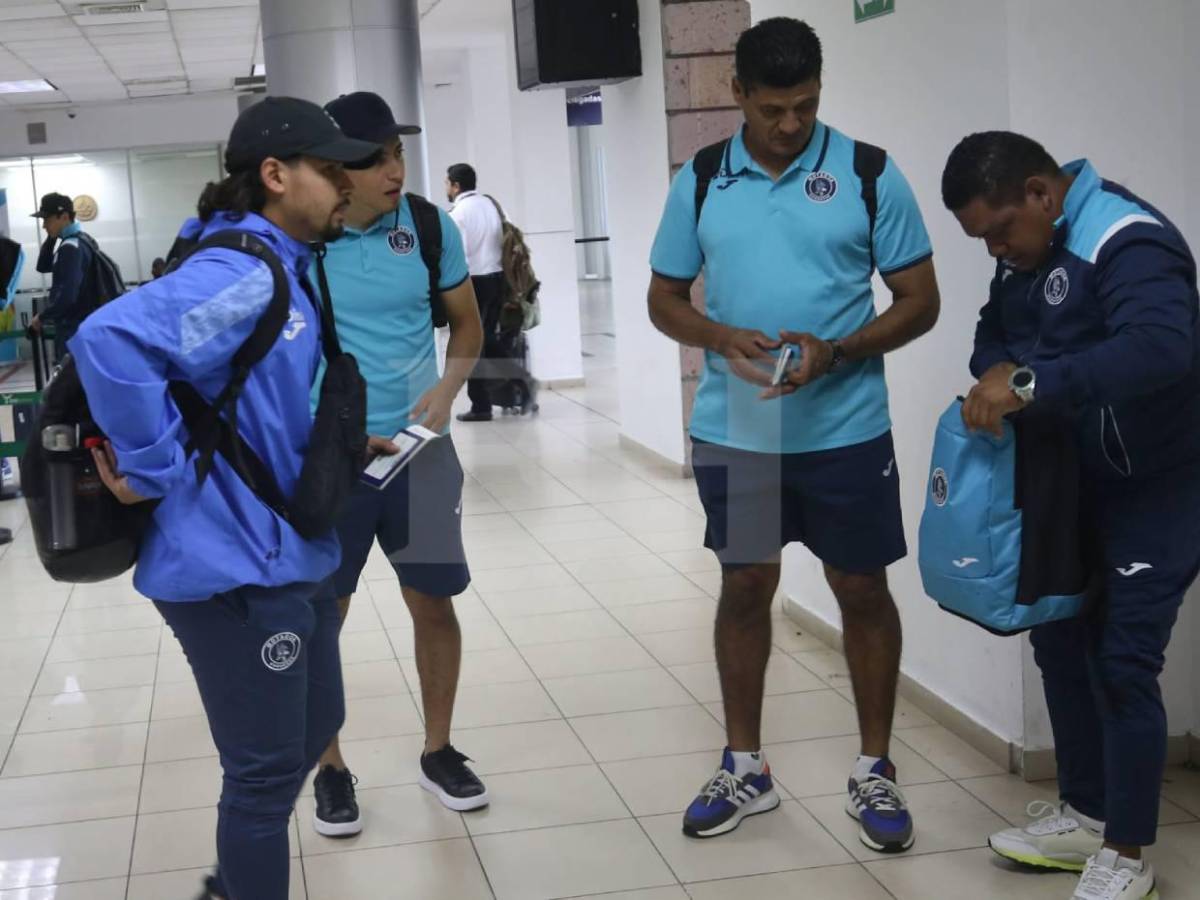 Emilio sorprende y futbolistas que no viajan: Así fue la salida de Motagua rumbo a Belice