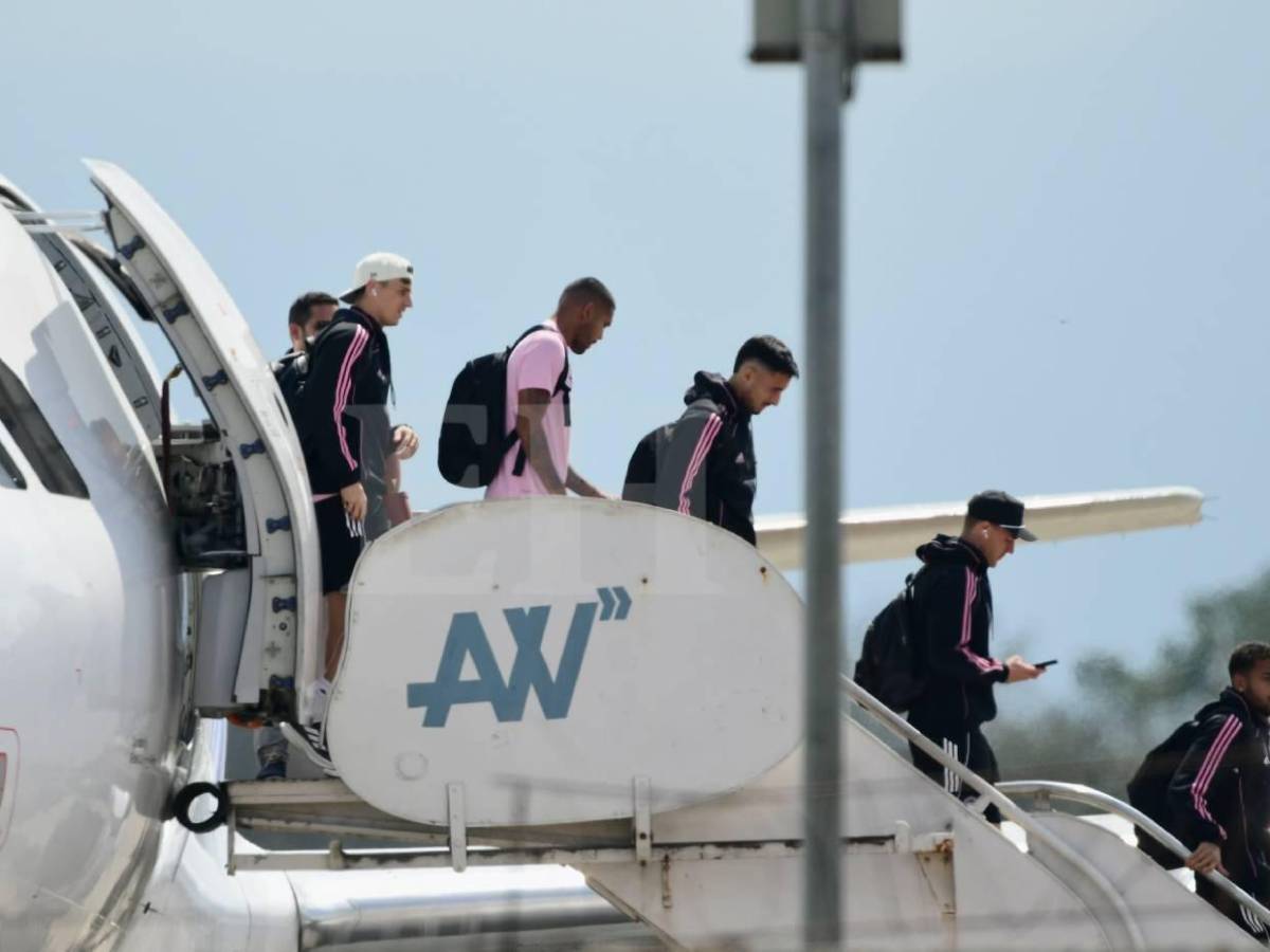 Messi llega a Honduras; así fue la llegada del Inter Miami para partido ante el Olimpia