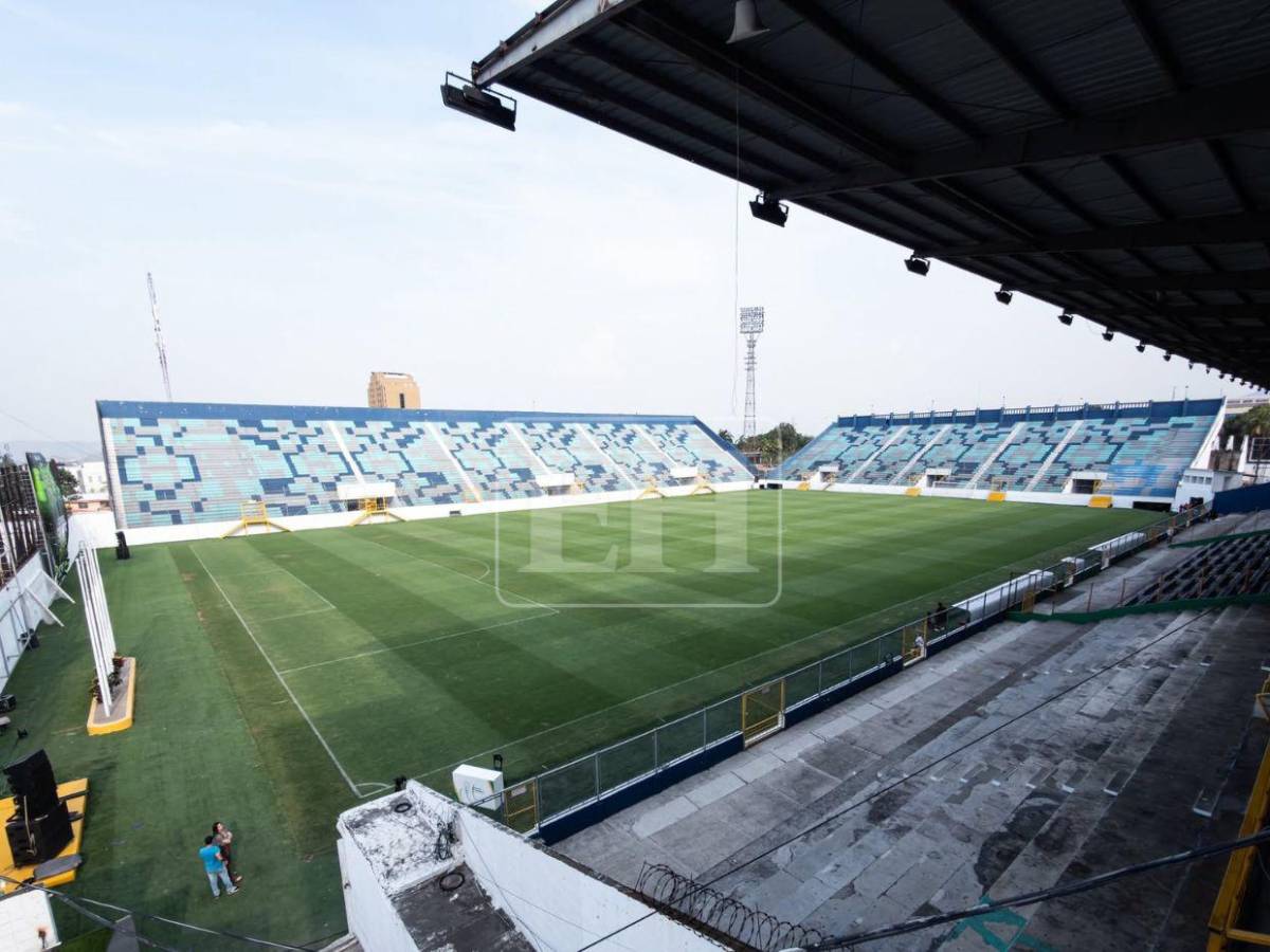 ¿Cómo quedó la grama? Pulen el estadio Morazán para la final entre Marathón y Motagua