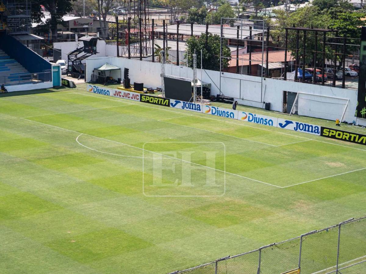 ¿Cómo quedó la grama? Pulen el estadio Morazán para la final entre Marathón y Motagua