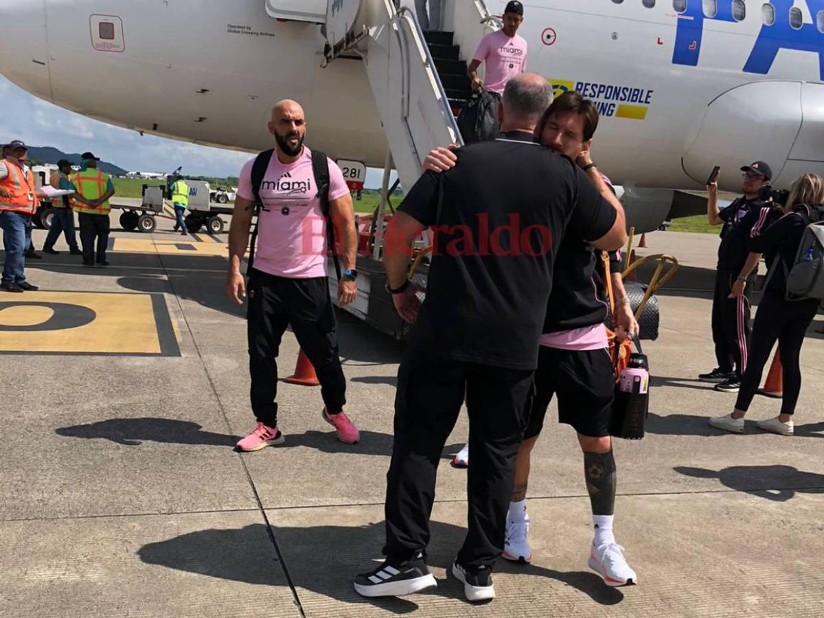 Messi llega a Honduras; así fue la llegada del Inter Miami para partido ante el Olimpia
