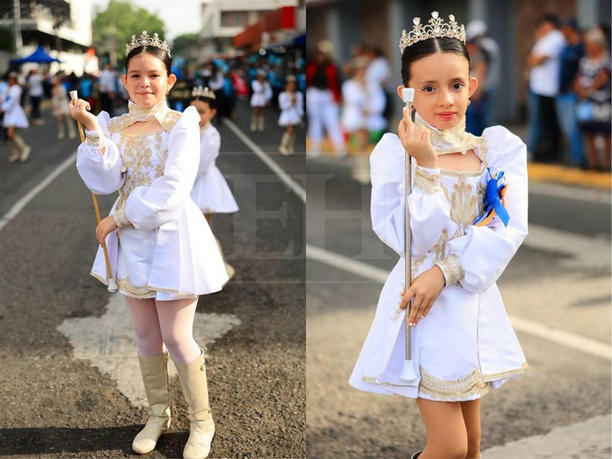 Color y fervor patrio engalanan los desfiles patrios en San Pedro Sula este lunes