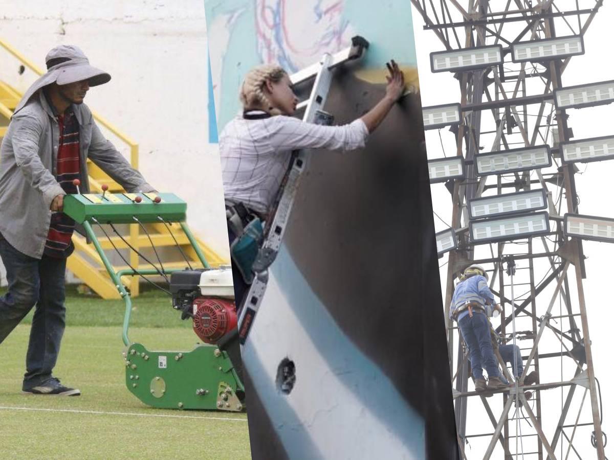Estadio Morazán recibe nuevos arreglos para el Honduras vs México por Nations League Estadio Morazán recibe nuevos arreglos para el Honduras vs México por Nations League