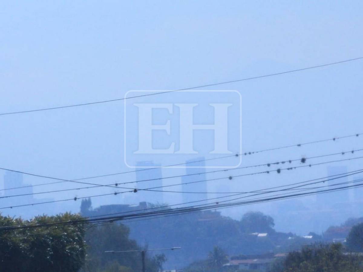 Capa de humo y calor elevan índice de mala calidad del aire en Tegucigalpa