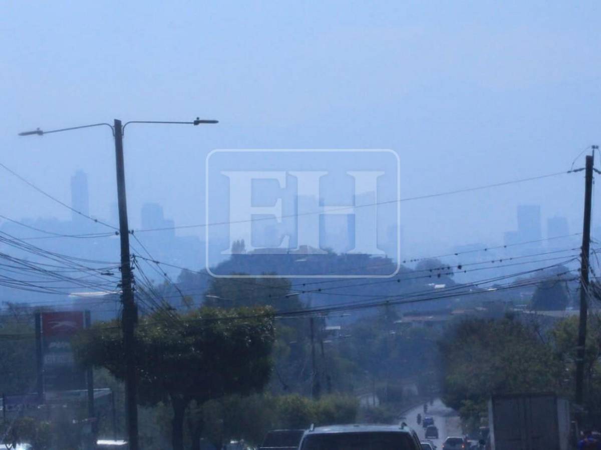 Capa de humo y calor elevan índice de mala calidad del aire en Tegucigalpa