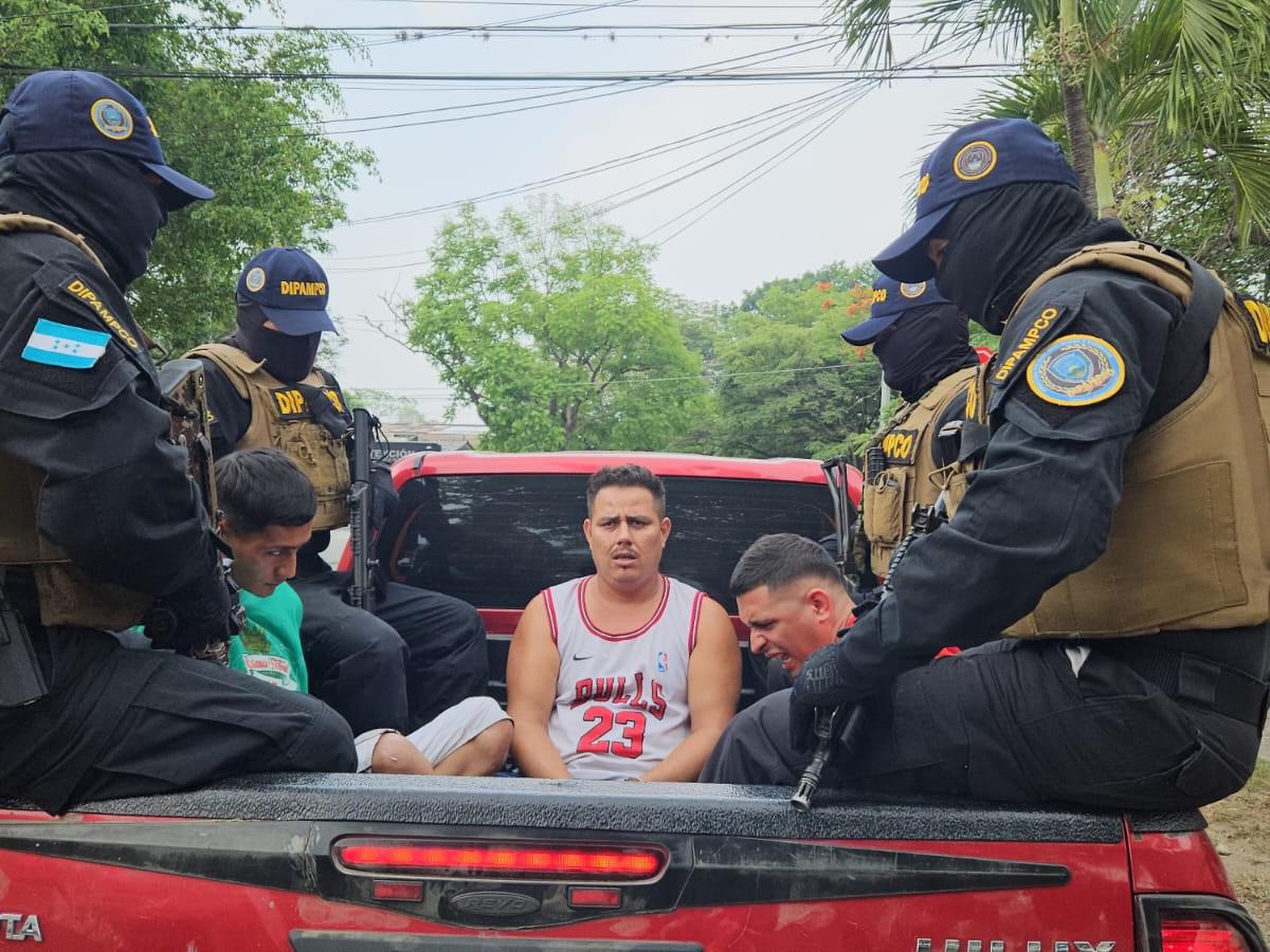 Capturan a tres peligrosos miembros de la MS-13 en San Pedro Sula