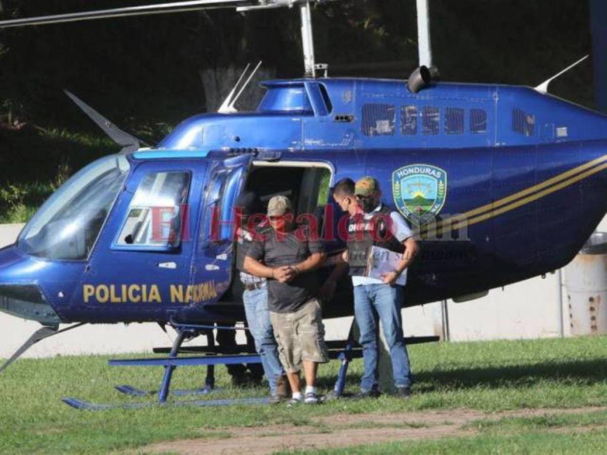 Por vía aérea fue trasladado Carrasco López el 24 de junio de 2022 tras su detención en la zona norte de Honduras.