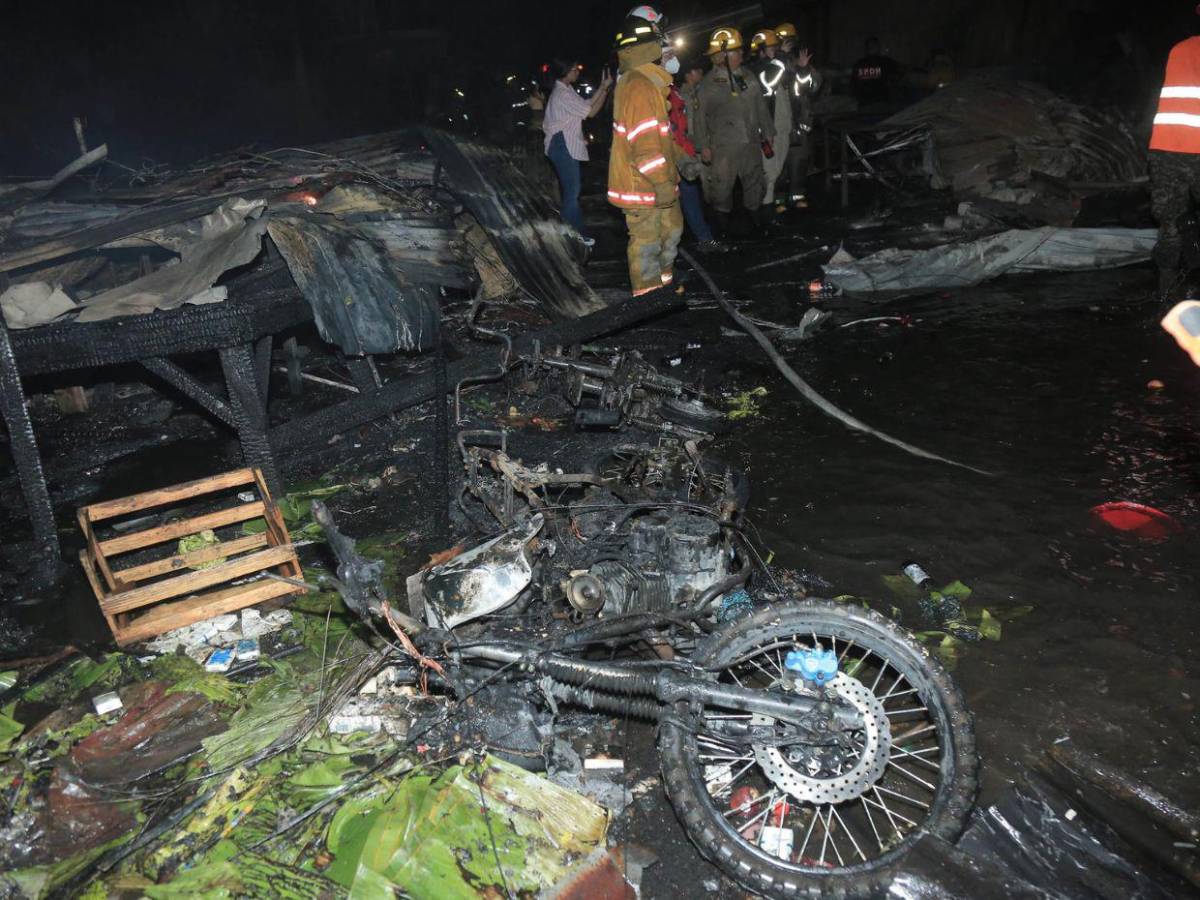 ¿Qué provocó el incendio en el mercado Medina de San Pedro Sula? Esto es lo que se sabe