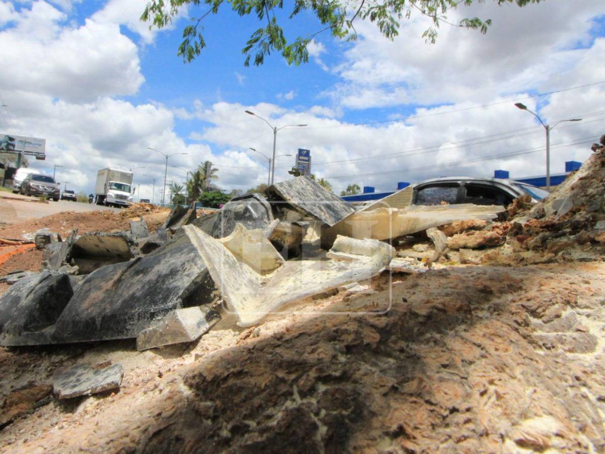 Solo escombros: la escena del accidente donde Hernán Martínez perdió la vida