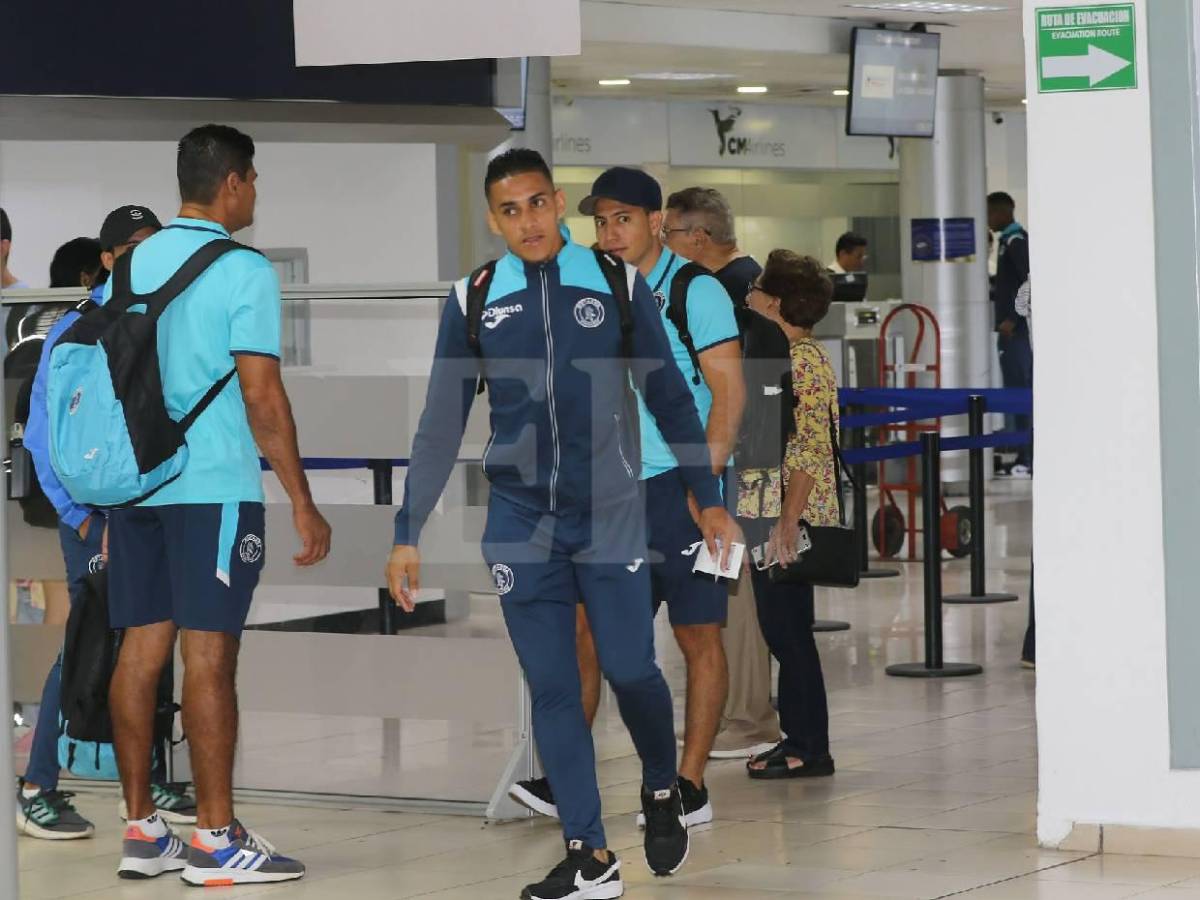 Emilio sorprende y futbolistas que no viajan: Así fue la salida de Motagua rumbo a Belice