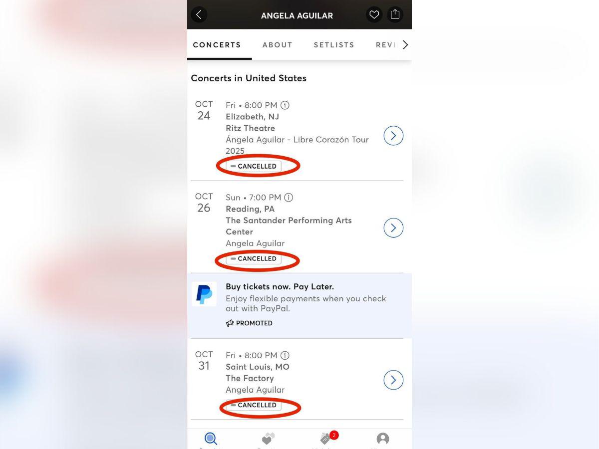 Ángela Aguilar cancela conciertos en Estados Unidos por bajas ventas de boletos