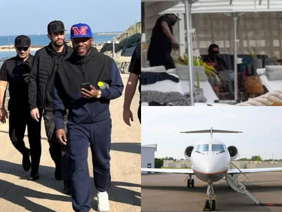 Millones en vehículos y pocos pudieron verlo: Así fue la estadía de Floyd Mayweather en Roatán