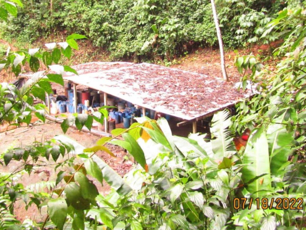 Desmantelan tres narcolaboratorios en Patuca, Olancho