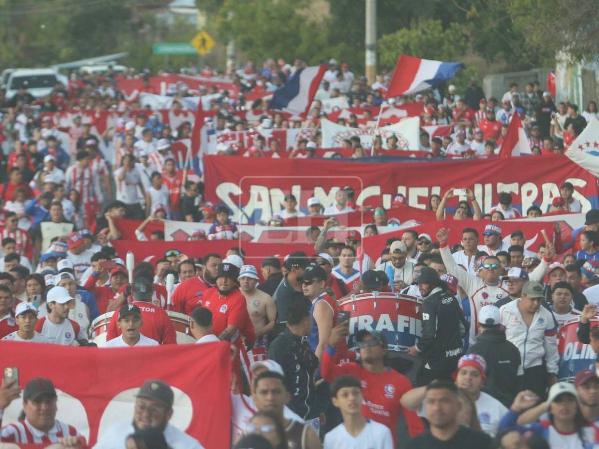 ¡Olimpismo a flor de piel! El carnaval de la Ultra Fiel previo a la final Olimpia - Marathón