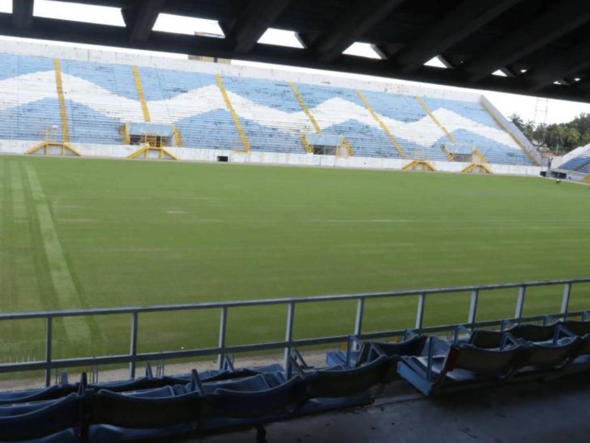 Anuncian fecha de inauguración de cancha del estadio Morazán