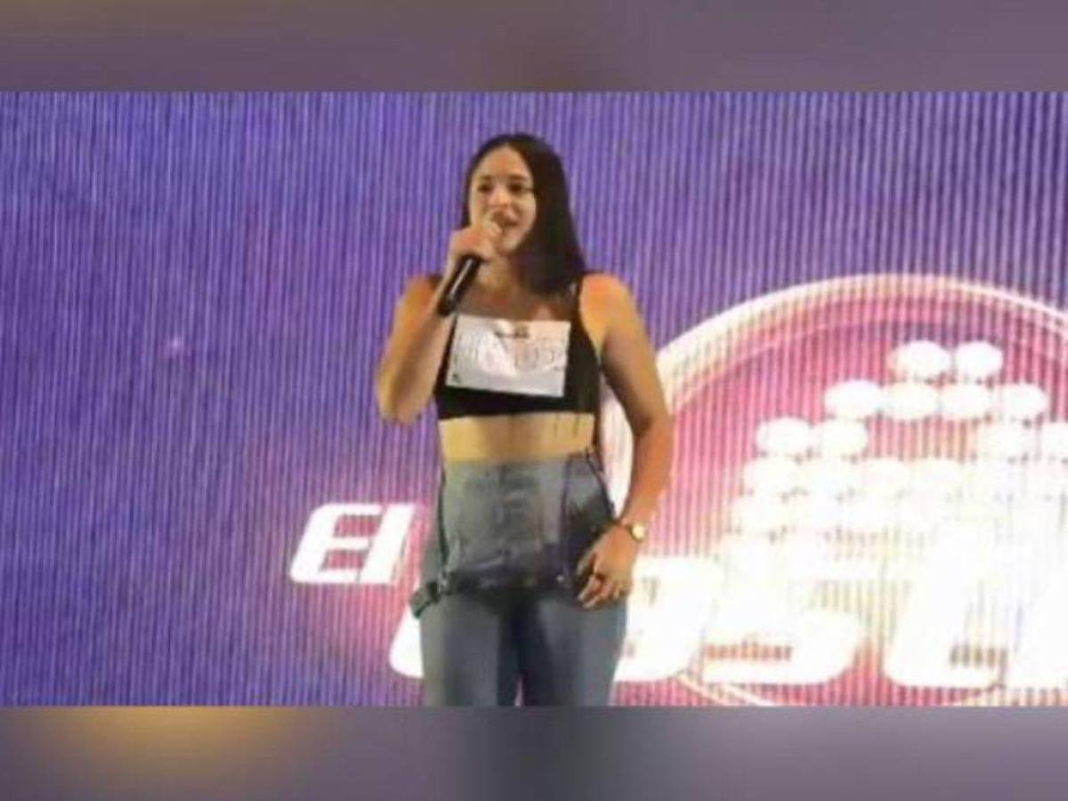 Suny Sáenz, de 21 años, interpretó una canción en inglés y español en el casting de La Academia.