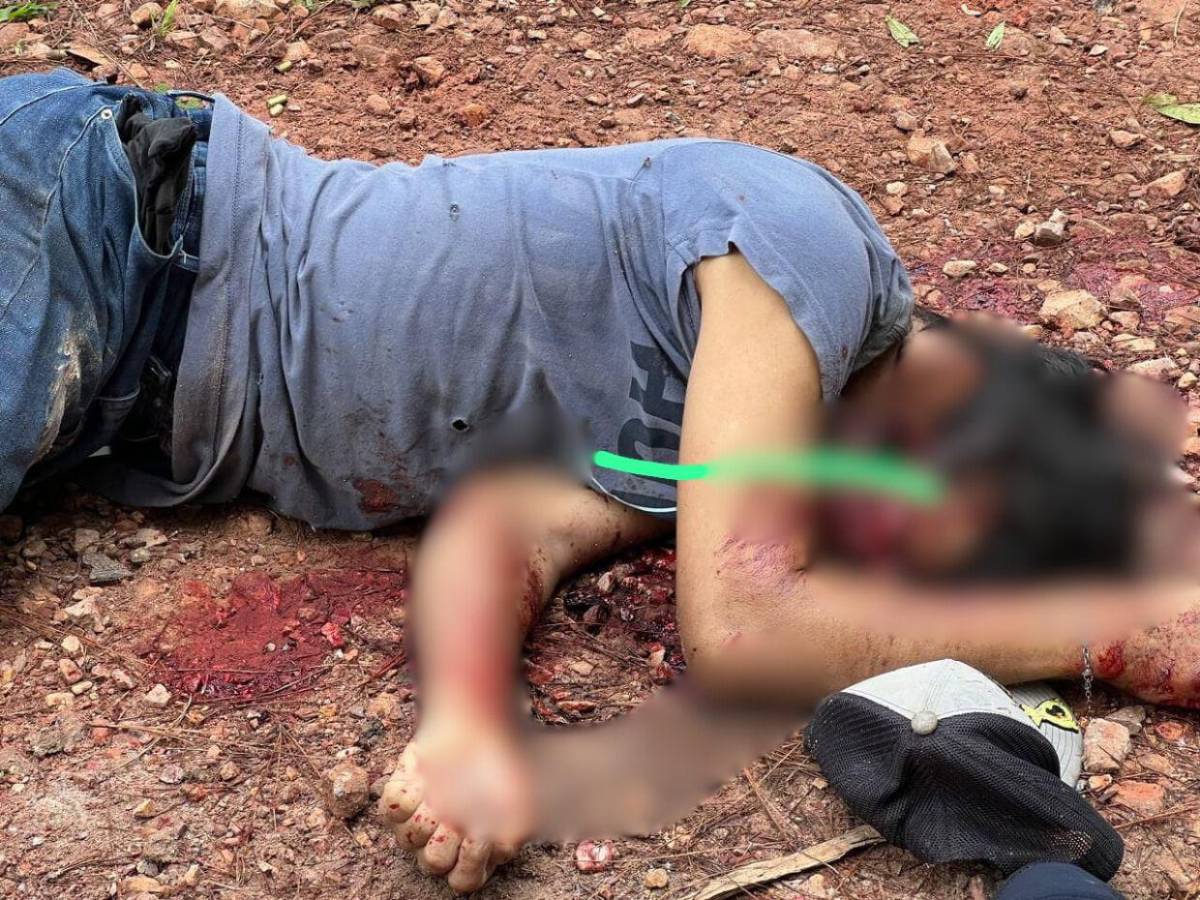 Les dispararon en la cabeza: las fuertes imágenes que dejó la masacre en Yoro