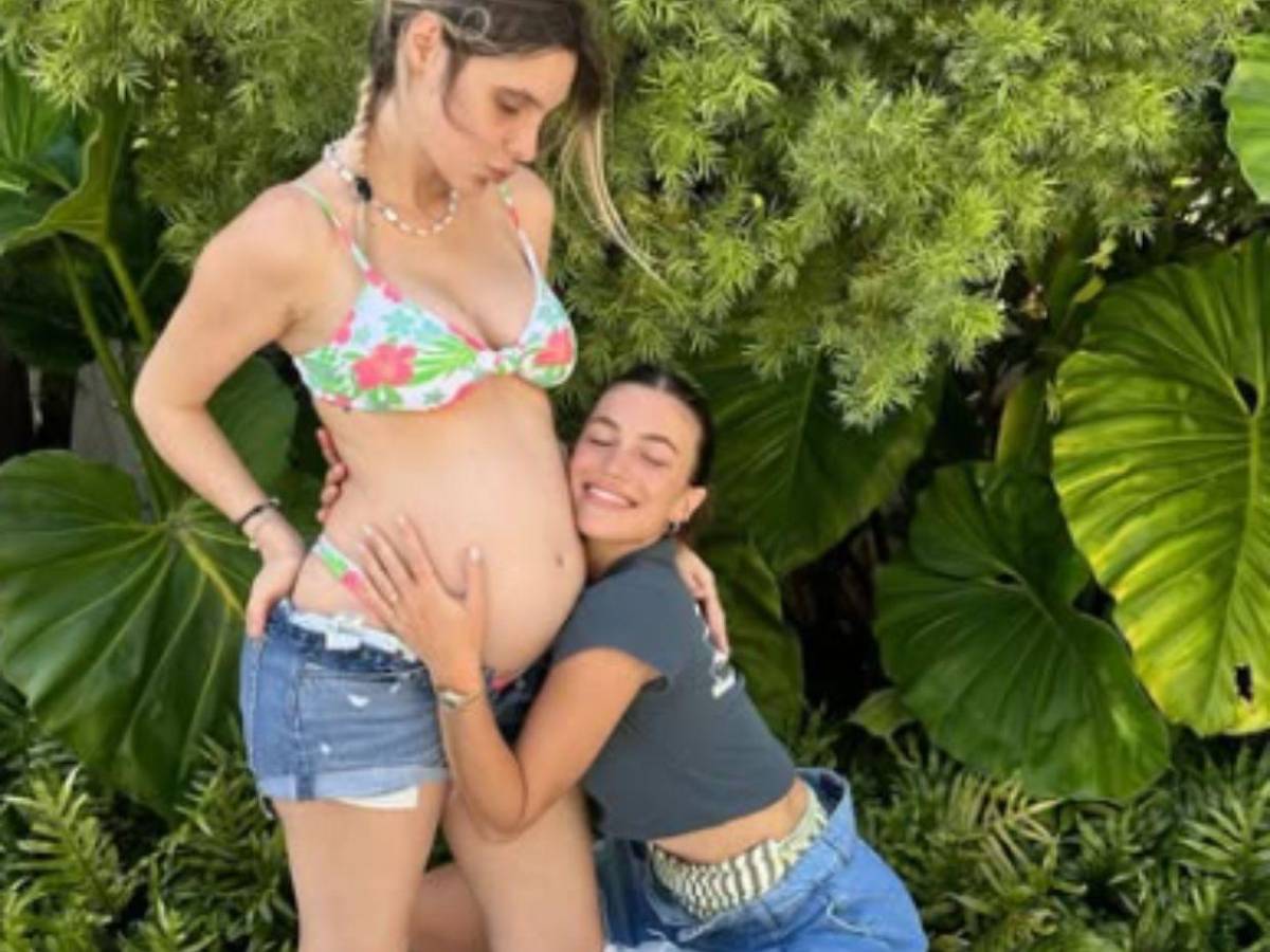 Así luce Lele Pons en su avanzado embarazo junto a  Guaynaa
